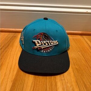 Adult Detroit Pistons Mitchell & Ness Teal/Black Hardwood Classics Team Two-Tone
